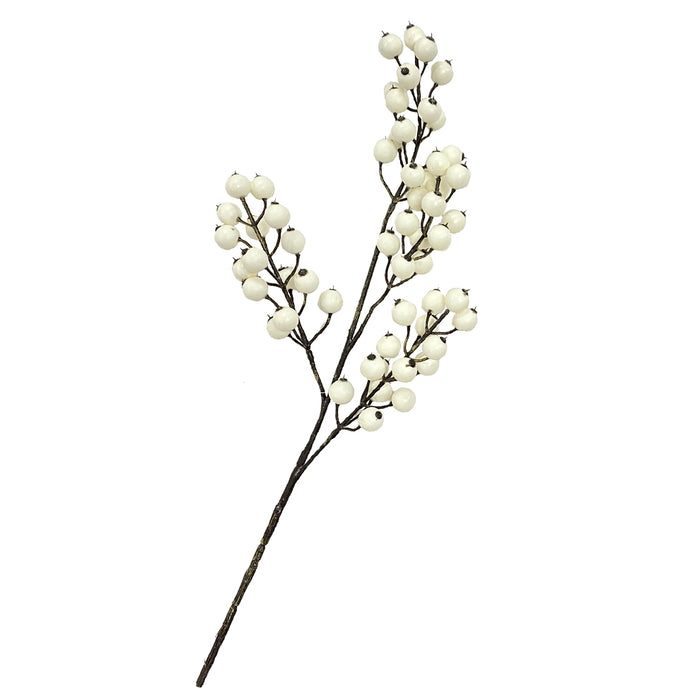 29 1/2" Berry Spray - White