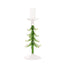 9.5 in Fir Tree Candleholder - Green