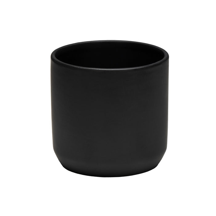 4 5/8 in Dolomite Frida Pot - Matte Black