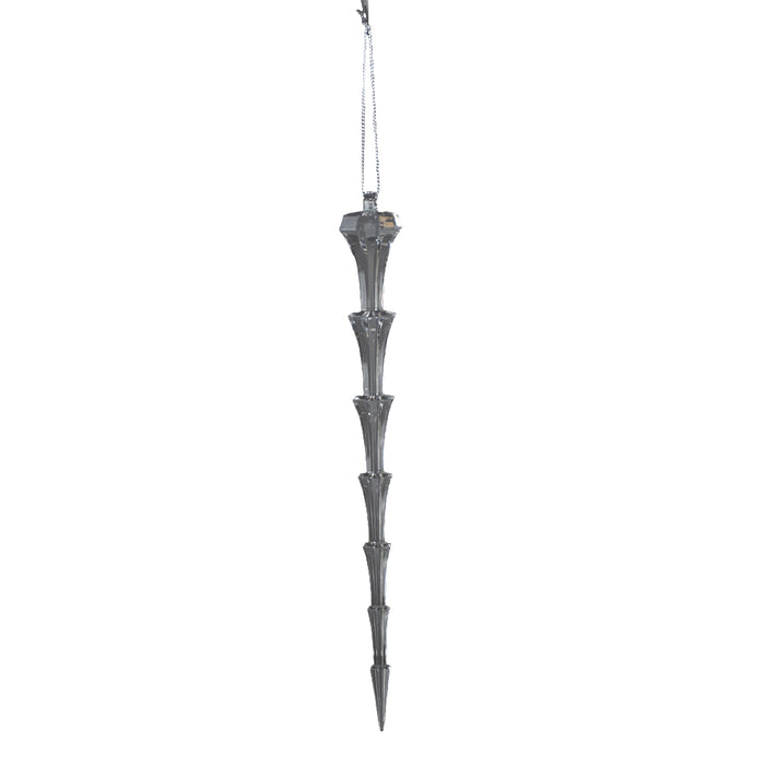 Acrylic Icicle Ornament - Clear