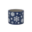4 3/8" Cement Cylinder Snowflake Pot