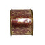2.5 in Metallic Star Ribbon - Red/Gold