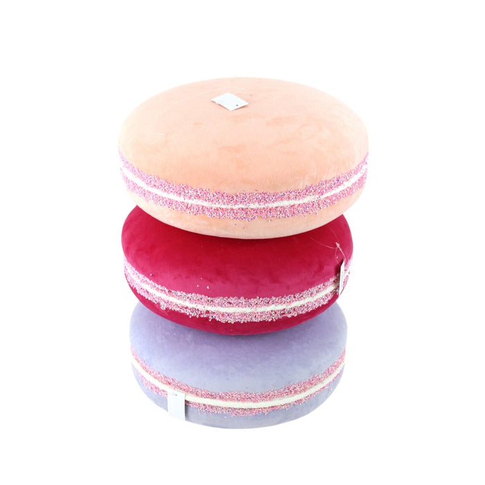 14.25 in Velvet Macaron Ornament