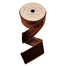 2.5 in Velvet Matching Dupion Ribbon - Brown