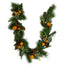 72" Mix Pine Garland w/Apples