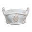 12" Rutherford Basket - Antique White