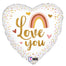 18" Boho "I Love You" Balloon