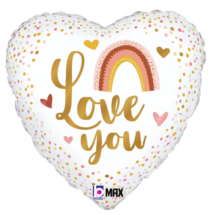 18" Boho "I Love You" Balloon