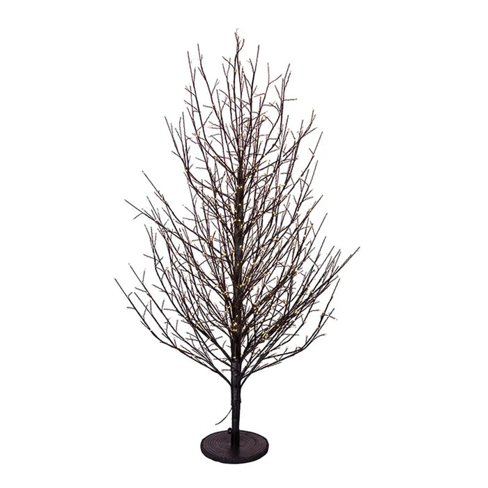 4' Dark Branch Twig Tree w/1000 Clear Lights