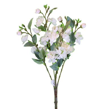 16.5 in Peach Blossom Bush - White