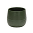 4 1/2 in Dolomite Pot w/Ribbed Base - Forest