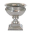 10" Pompeii Pedestal Urn - Silver