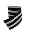 Glitter Linen Stripe - Black/White