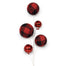 Ornament Ball Spray w/ Buffalo Plaid - Red/Black