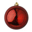 Antique Plastic Ball Ornament w/Cap Hanger - Shiny Red
