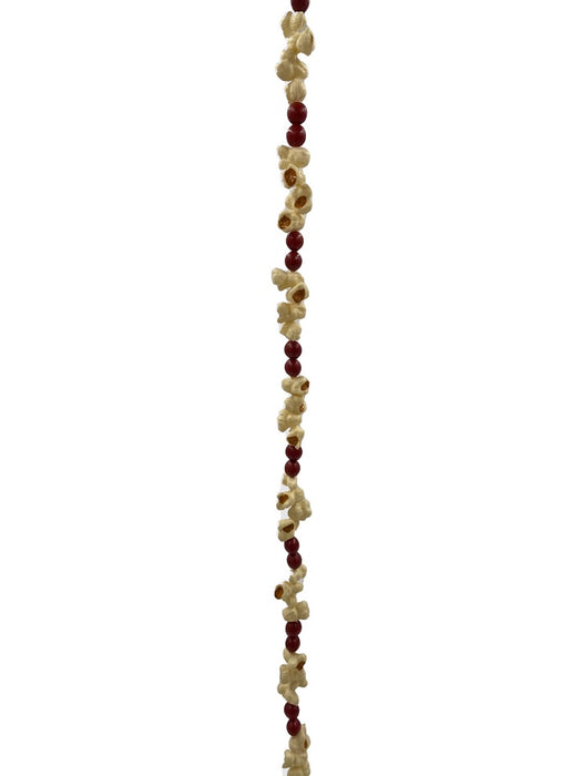 Popcorn Garland - Natural/Red