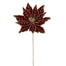 20 in Poinsettia Stem - Red/Gold