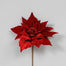 24" Velvet Poinsettia - Mica & Glitter