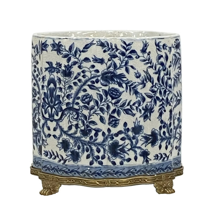 8" High Box - Blue/White