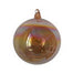 120 Mm Clear Glass Ball Iridescent - Brown