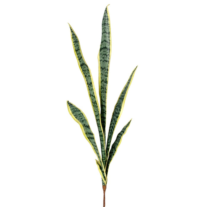 32" Snake Plant Spray - Green/Yellow
