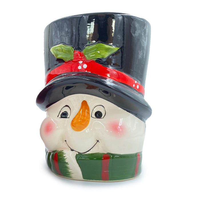 Ceramic Snowman Head Pot