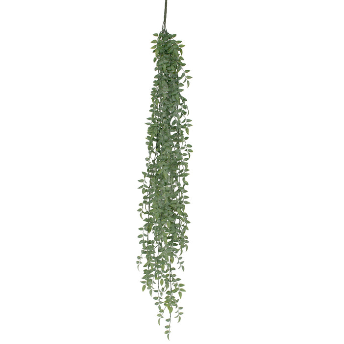 45" Smilax Hanging Bush w/Powder - Green