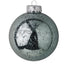 100 Mm Pearl Plastic Ball Ornament w/Hanger - Light Blue (4/Box)