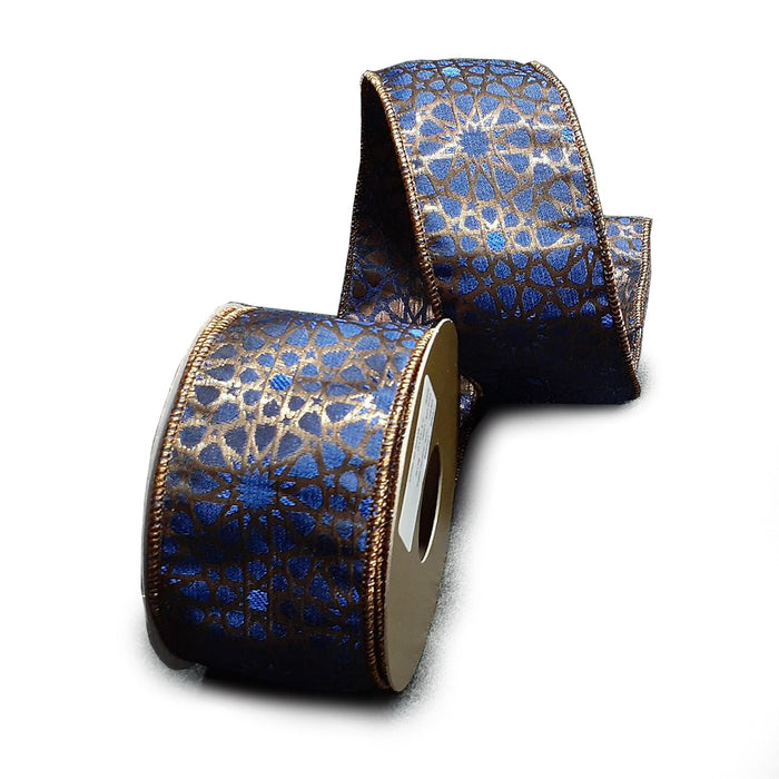 Jacquard Ribbon - Blue