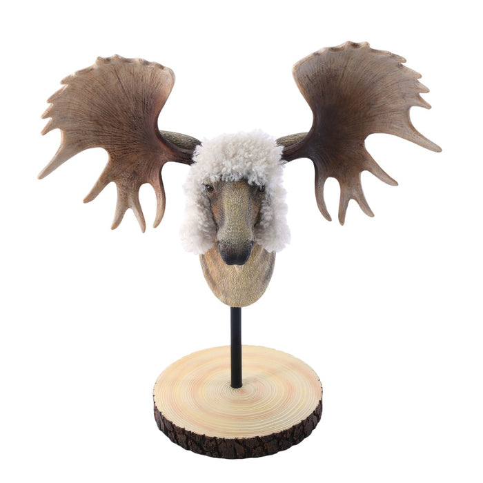 19.25 in Resin Moose w/Base - Brown