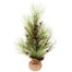 24" Lit Pine Tree w/Burlap Base - Green