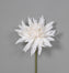 10" Polyester Flame Dahlia Pick - Cream