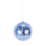 4" Glitter Drip Ball Ornament - Periwinkle