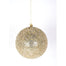 6" Beaded Ball Ornament - Champagne