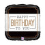 18" Classic Birthday Balloon - Black & White