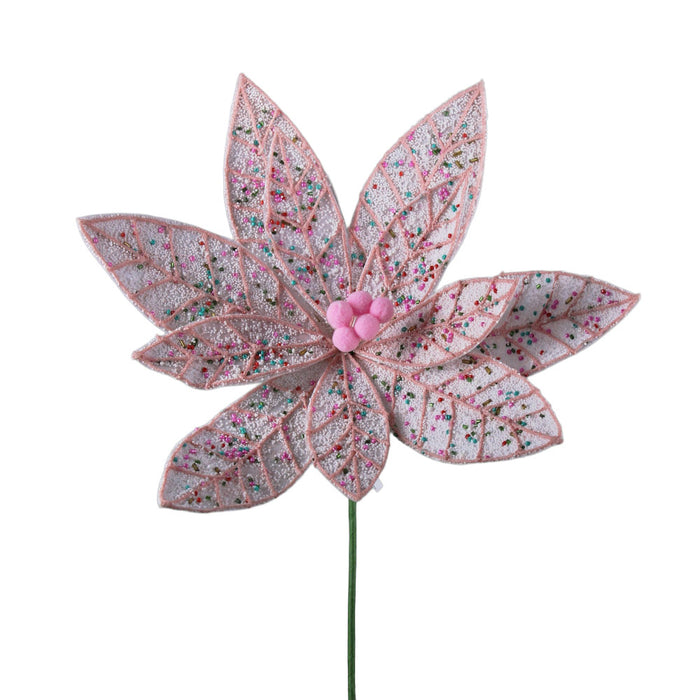13 in Poinsettia Pick - White/Multicolor