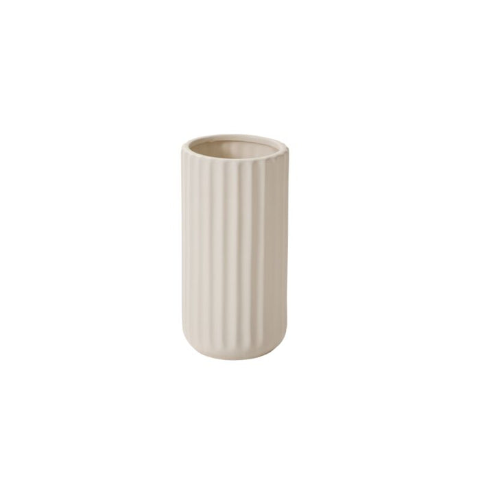 8 in Beam Vase - Cream