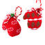 Knit Mitten Ornament - Red/White/Green