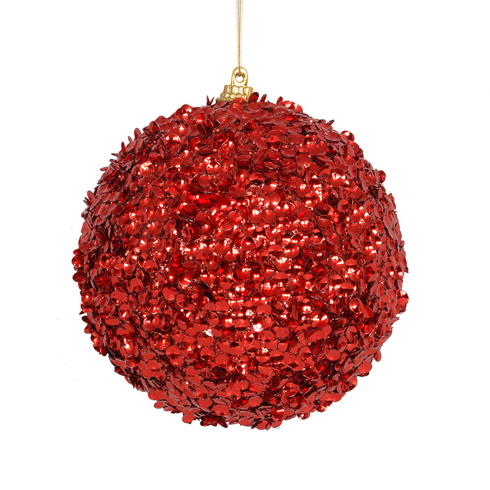 5 in Sequin Glitter Ball Ornament