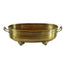 19" Brass Oval Planter