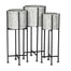 Cylinder w/Stand - Grey/White