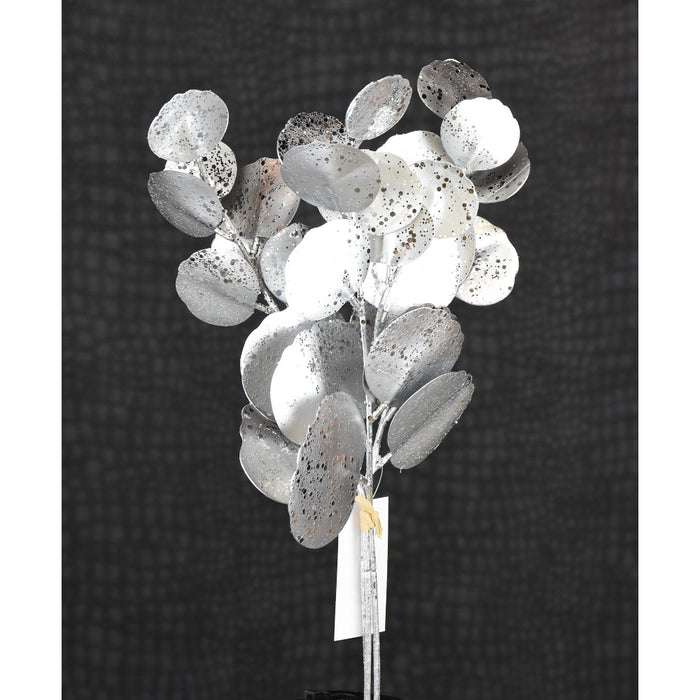 14.5" Glitter Eucalyptus Pick - Silver