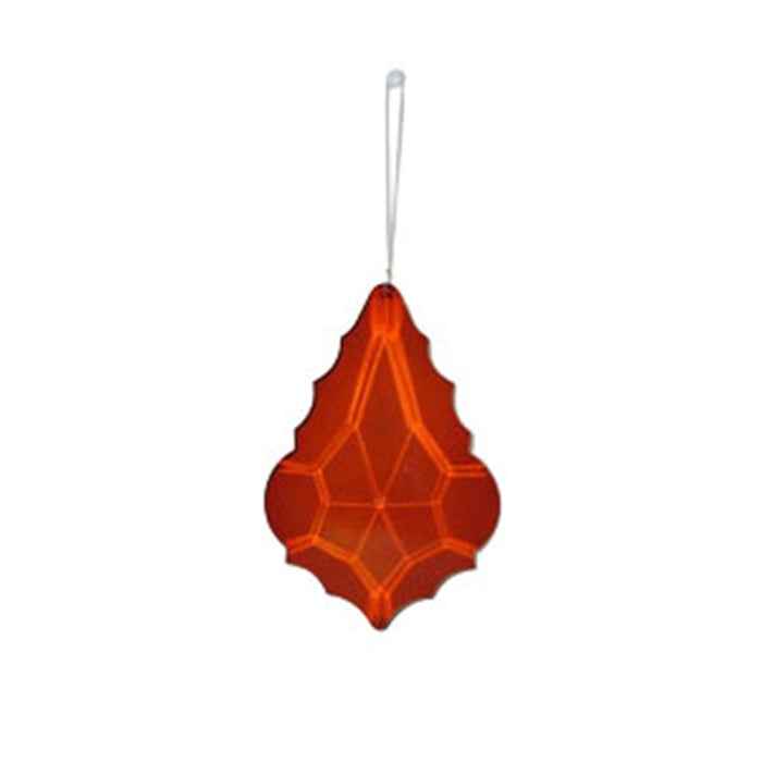 5.9 in Long Giant Acrylic Maple Drop Ornament - Cocoa