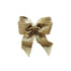 15 in Sequin Tweed Bow Ornament - Gold