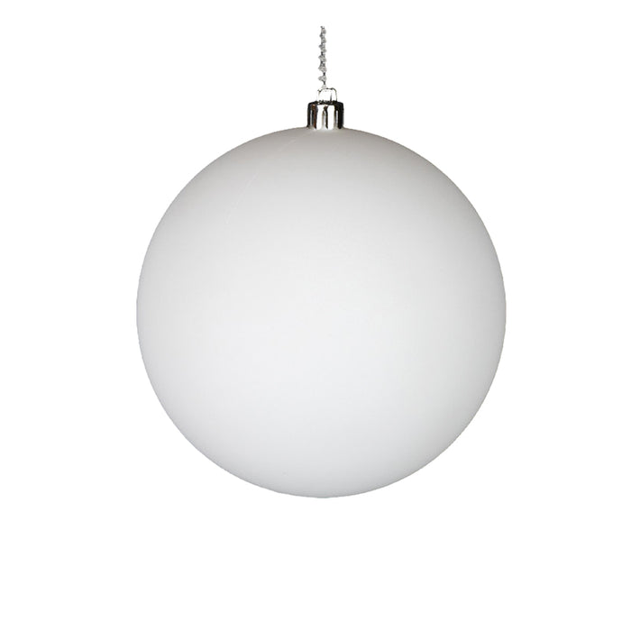 150 mm Plastic Ball Ornament - Matte White