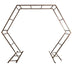 136" Metal Hexagonal Gate - Gold