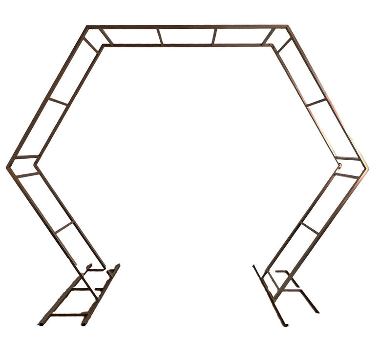 136" Metal Hexagonal Gate - Gold