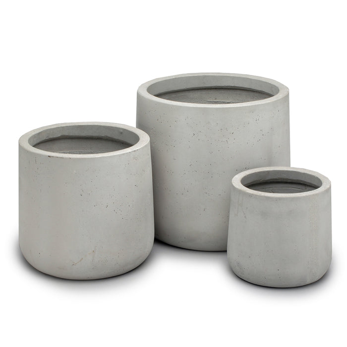 Small Round Tall Outdoor Belly Planter
