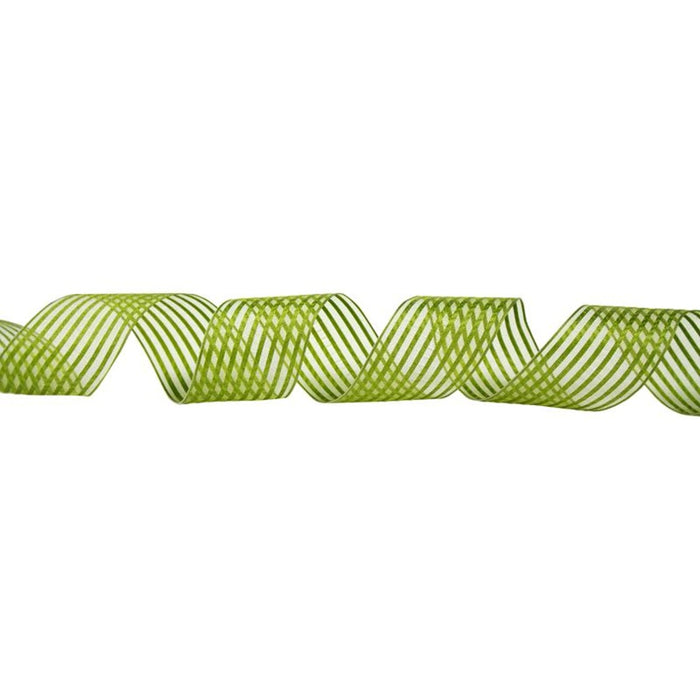 #9 Wired Sheer Stripe Ribbon