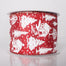 Glitter House & Tree Ribbon - White/Red